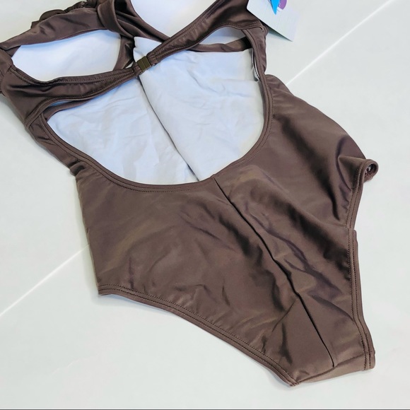 Agua Doce Chocolate Brown Cheeky One Piece Swim - Picture 10 of 14
